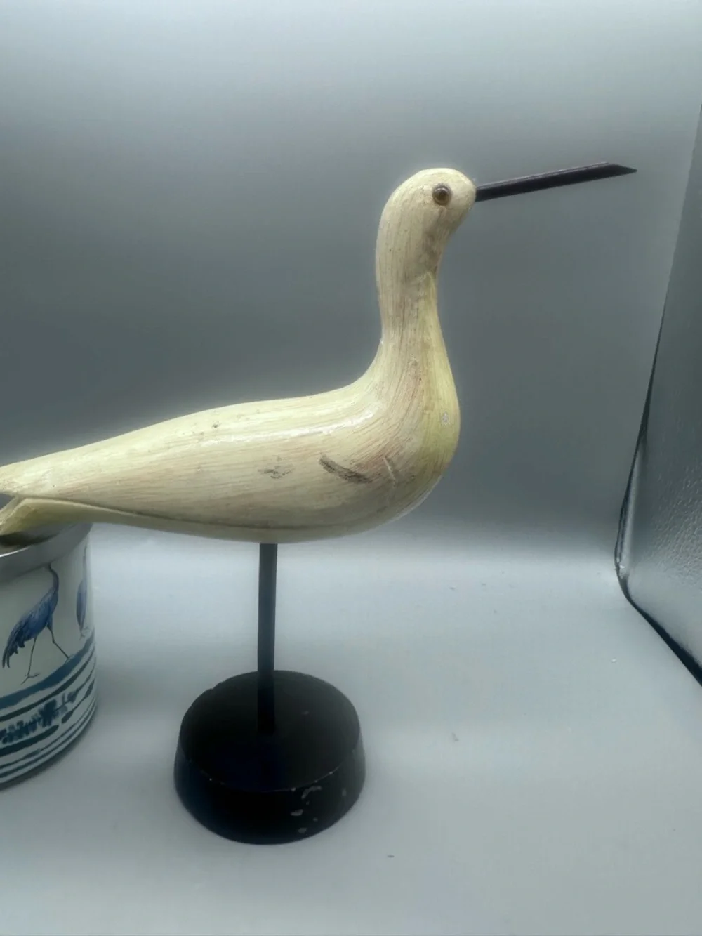 Sun and Sea blue Orchid candle Shoreline wooden bird set